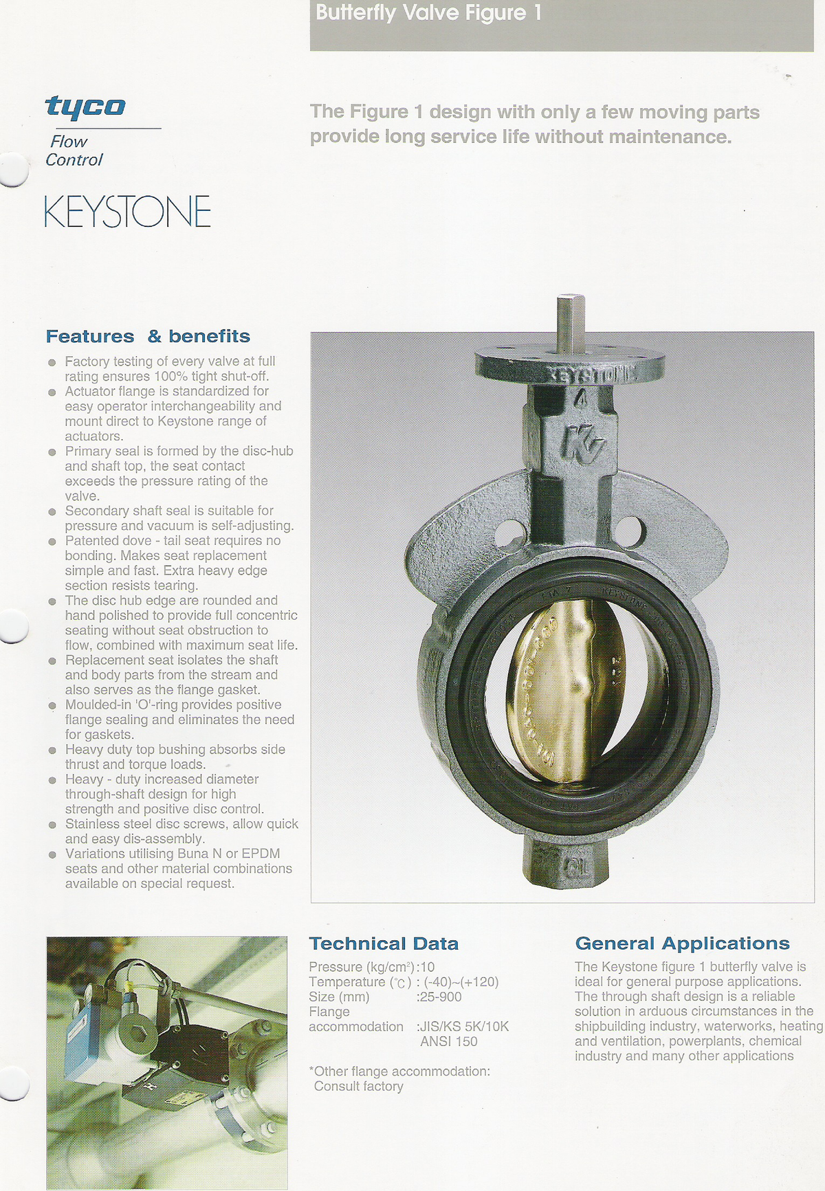 Keystone Fig. 1 Butterfly Valve Datasheet - Features & Benefits - Studocu