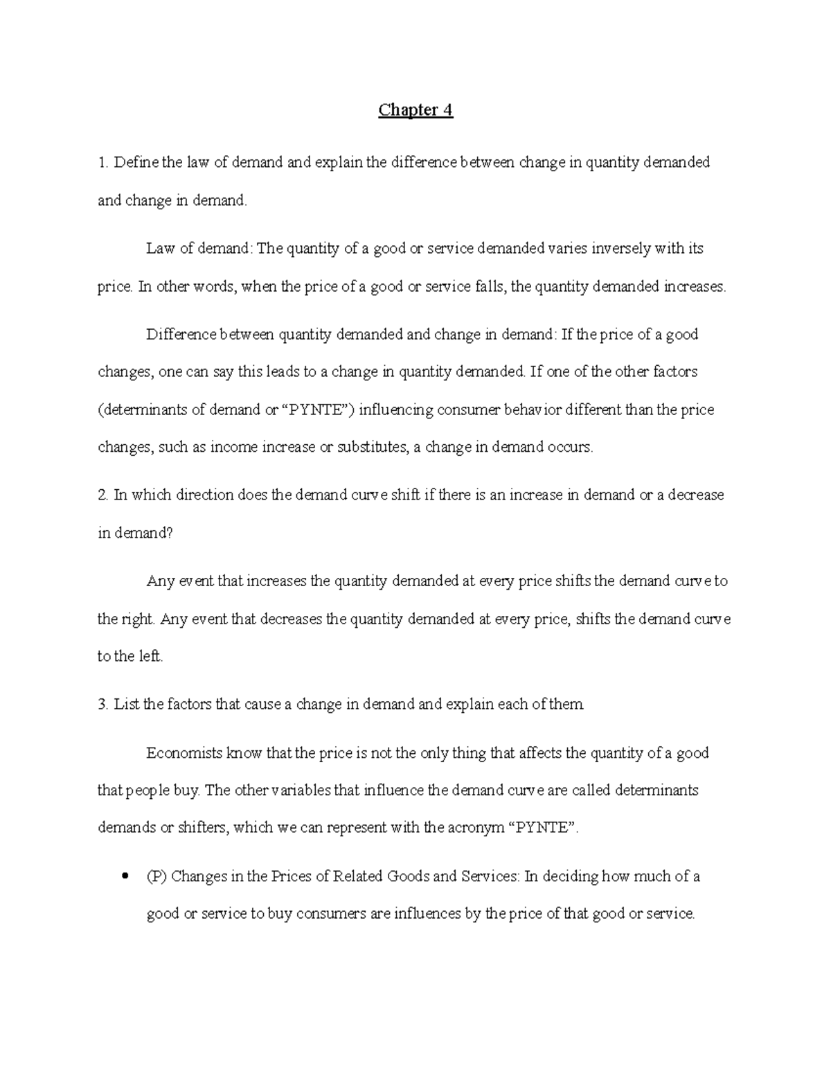 Chapter 4 - Understanding Demand, Supply, and Market Equilibrium ...