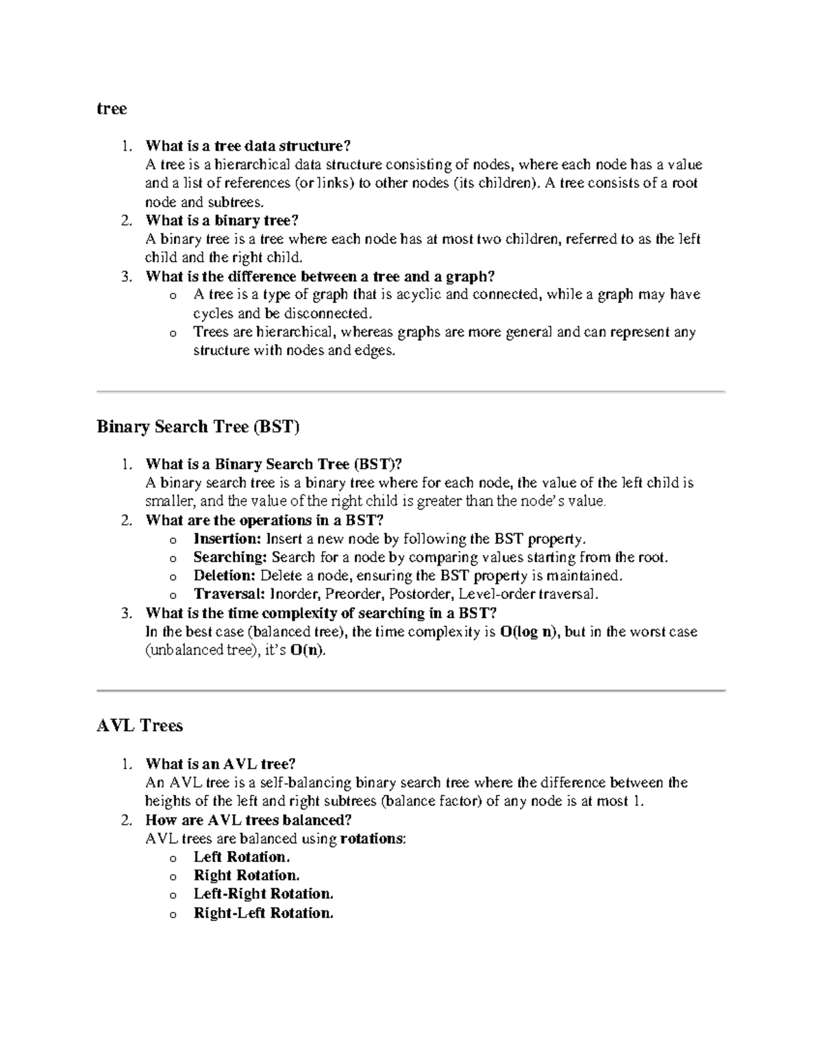 Trees and graphs - overview - tree What is a tree data structure? A ...