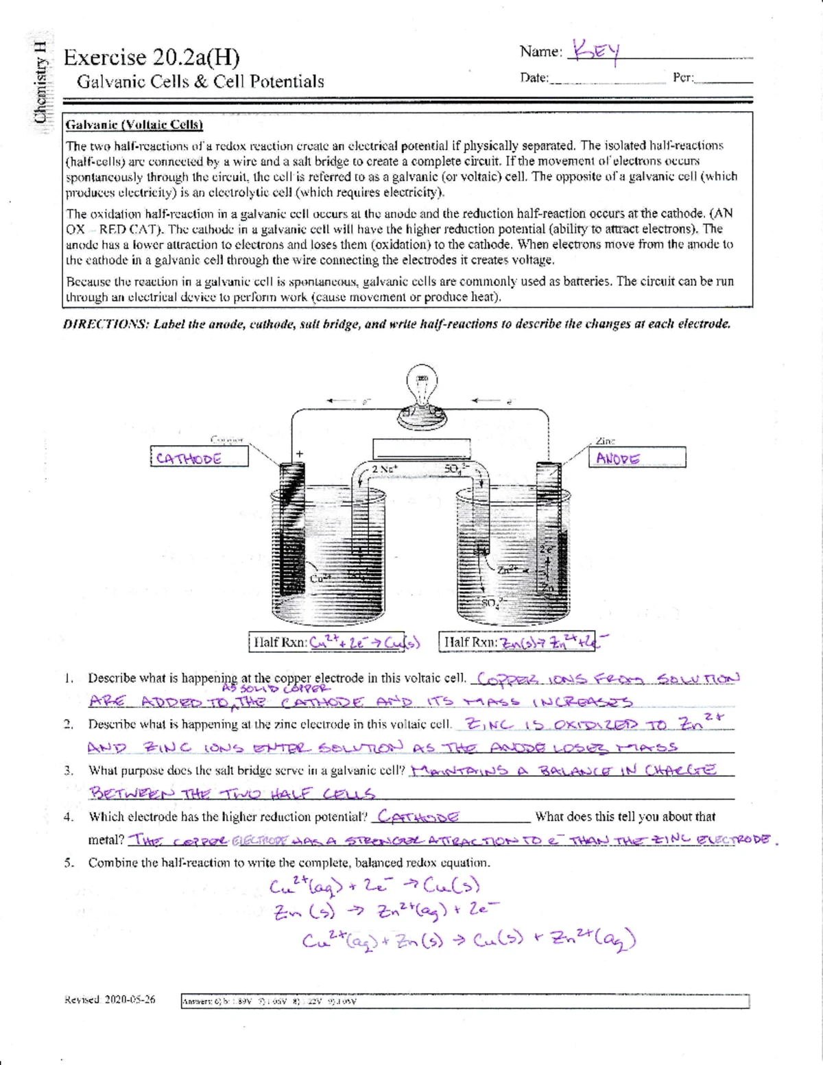 Exercise 17 - CHM 301 Thermodynamics: Reaction Mechanisms Analysis ...