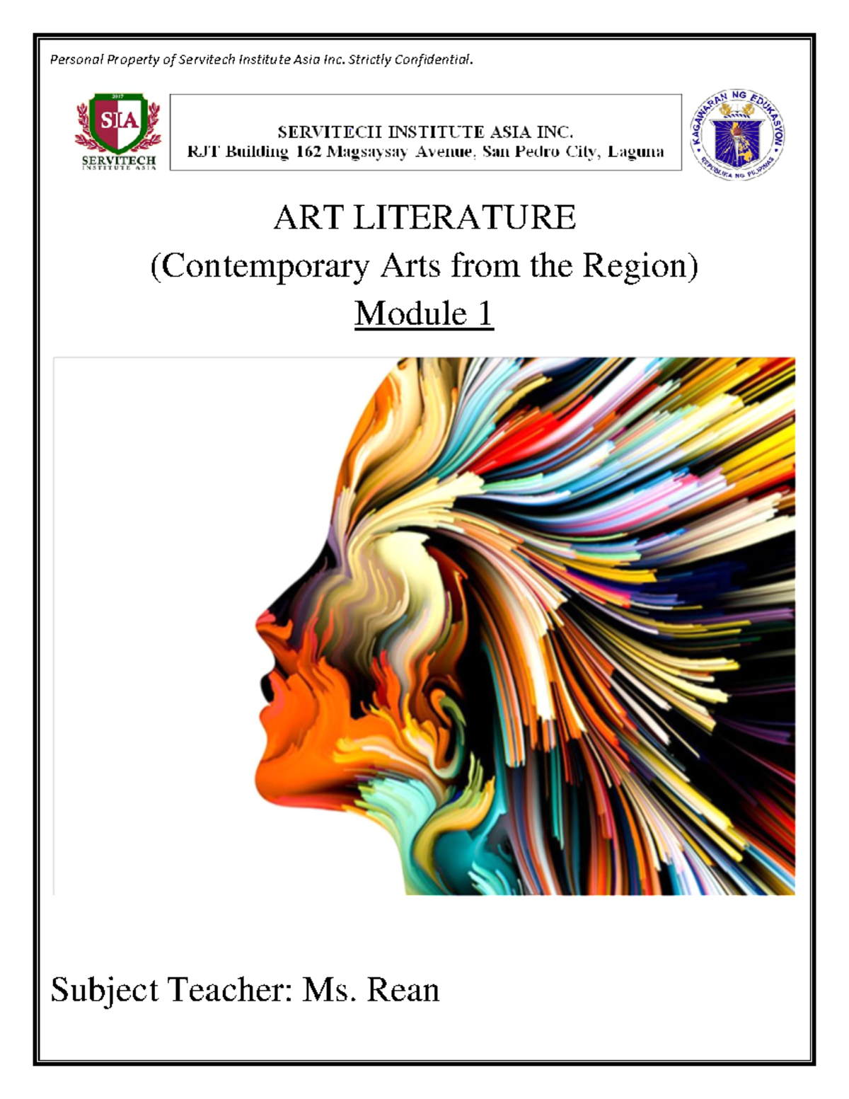 ARTLIT 101: Module 1 - Fundamentals and Nature of Art - Studocu