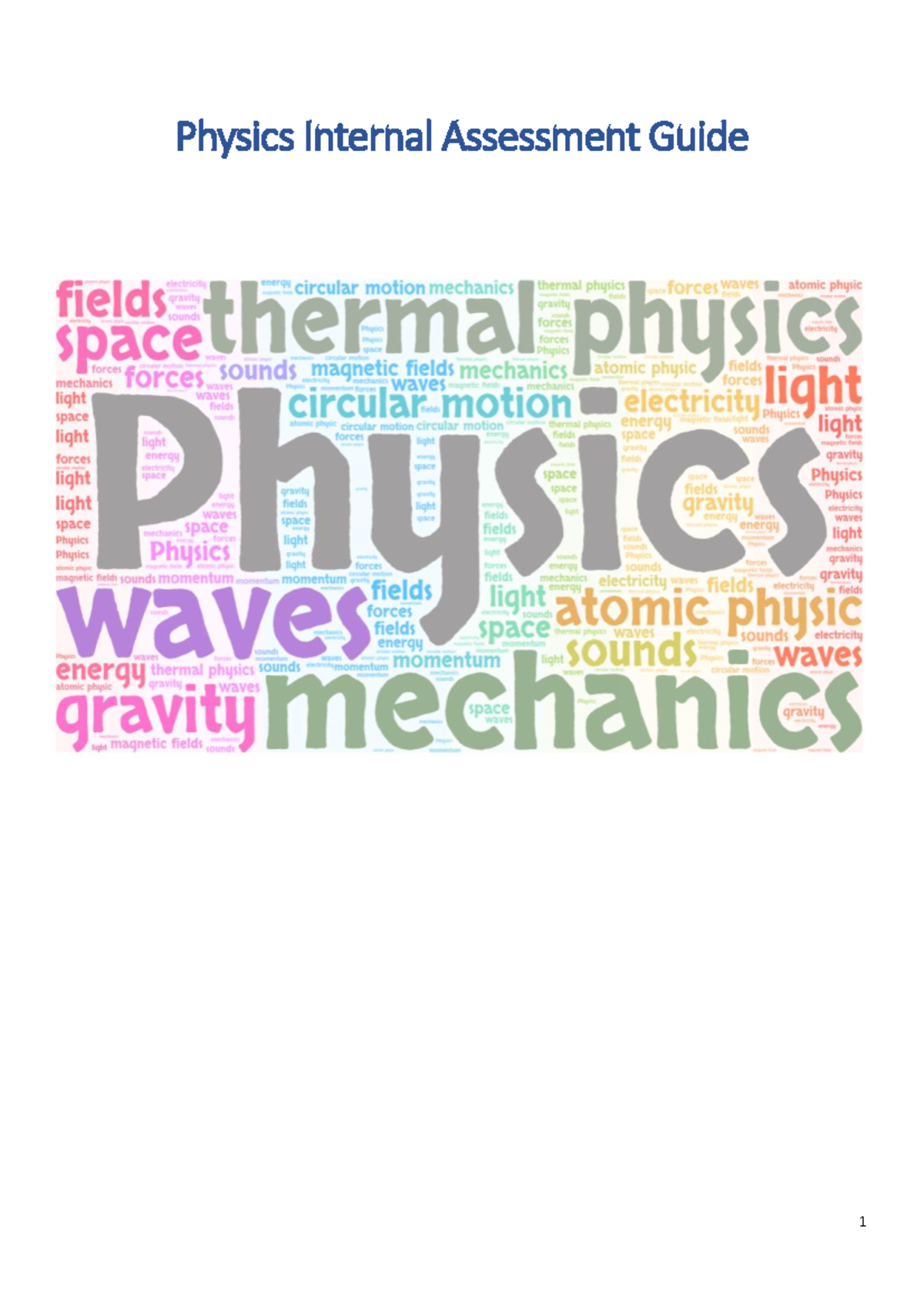 Physics IA Guide 2026: Structure, Design, and Evaluation - Studocu
