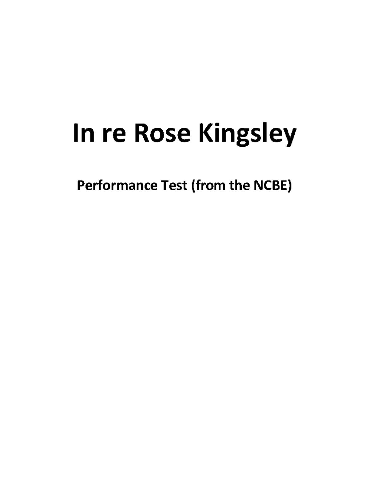 In re Rose Kingsley MPT - Fee Dispute Analysis and Legal Considerations ...