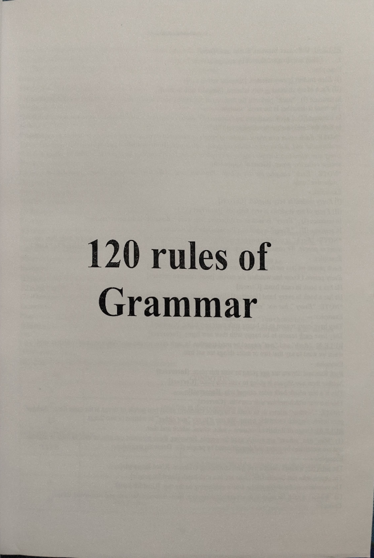 120 Rules of English Grammar - Notes by Nimisha Bansal - Document Preview