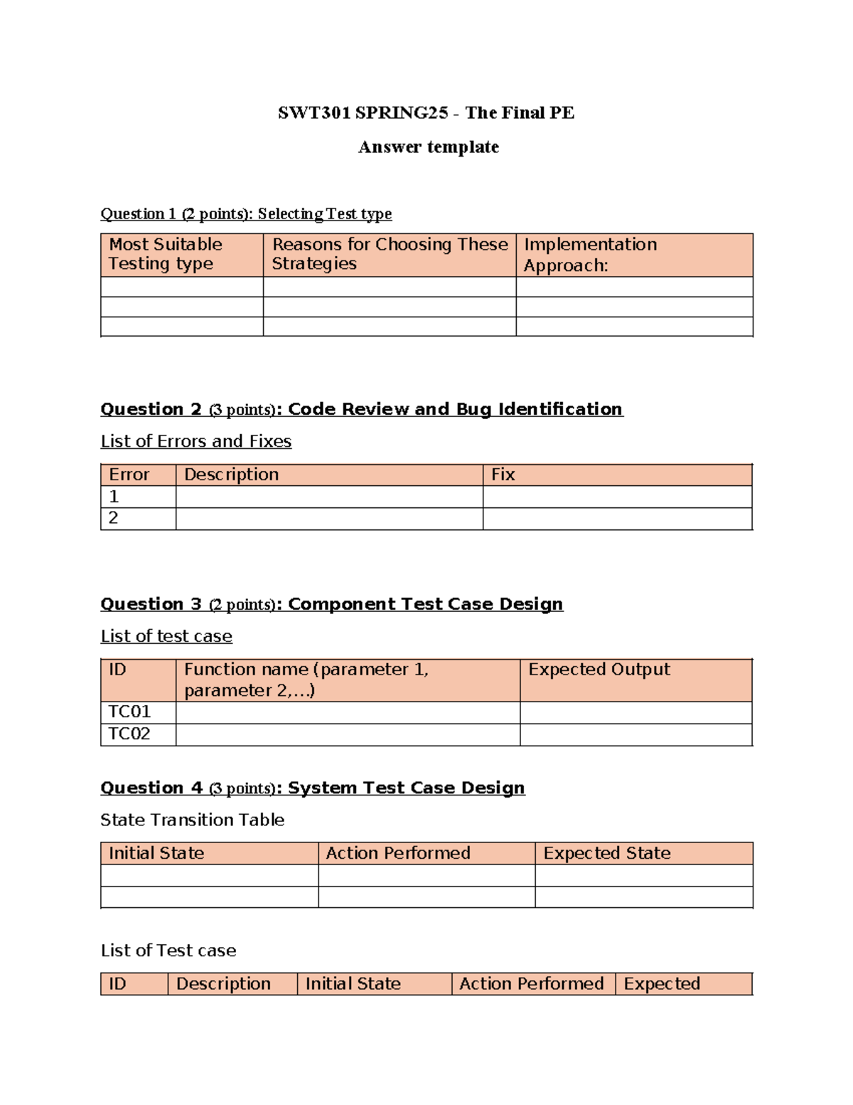 SWT301 PE Answer Template - SWT301 SPRING25 - The Final PE Answer ...