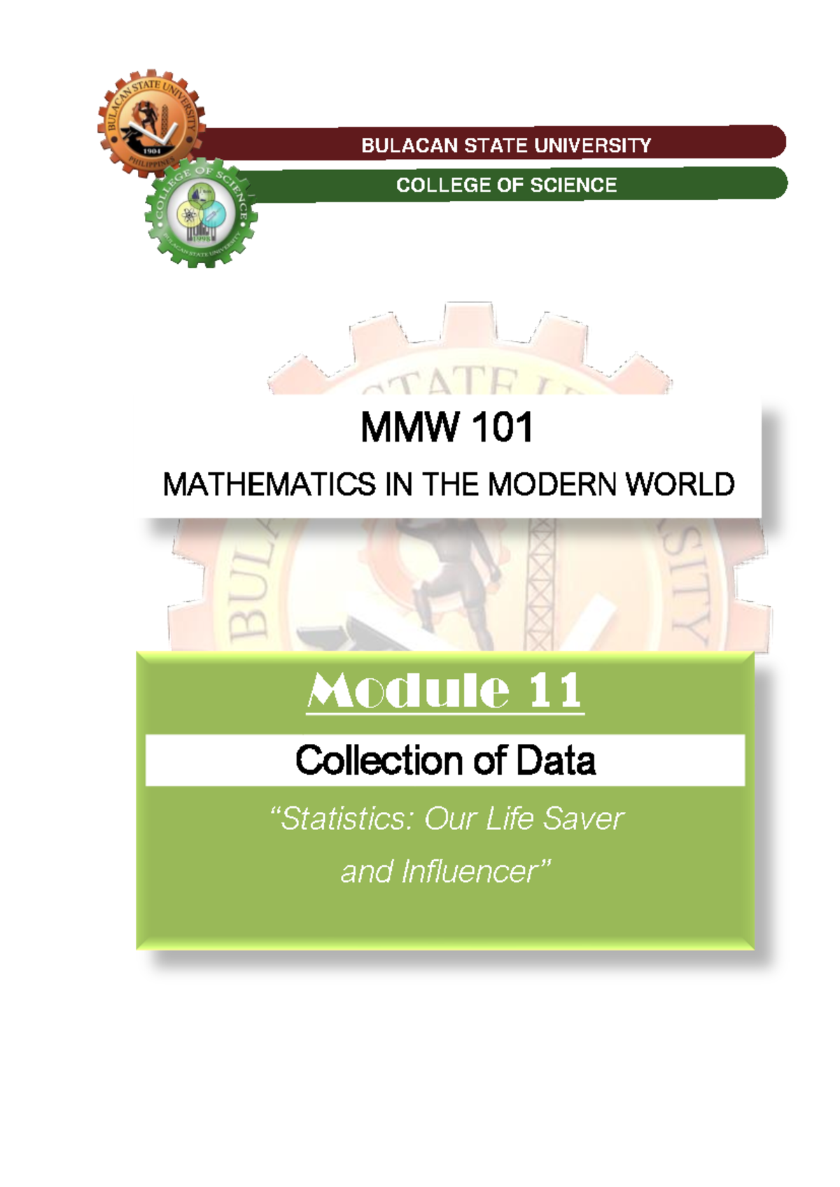 Final Exam MMW 101 Module 11: Collection of Data Insights - Studocu