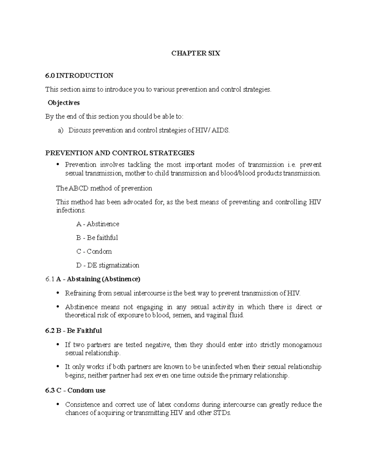 CCS 103 HIV & AIDS Course Outline (Sept-Dec 2022) - Studocu