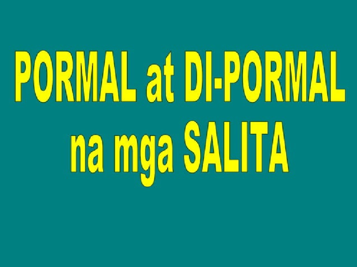 Understanding Formal and Informal Language: Key Differences - Studocu