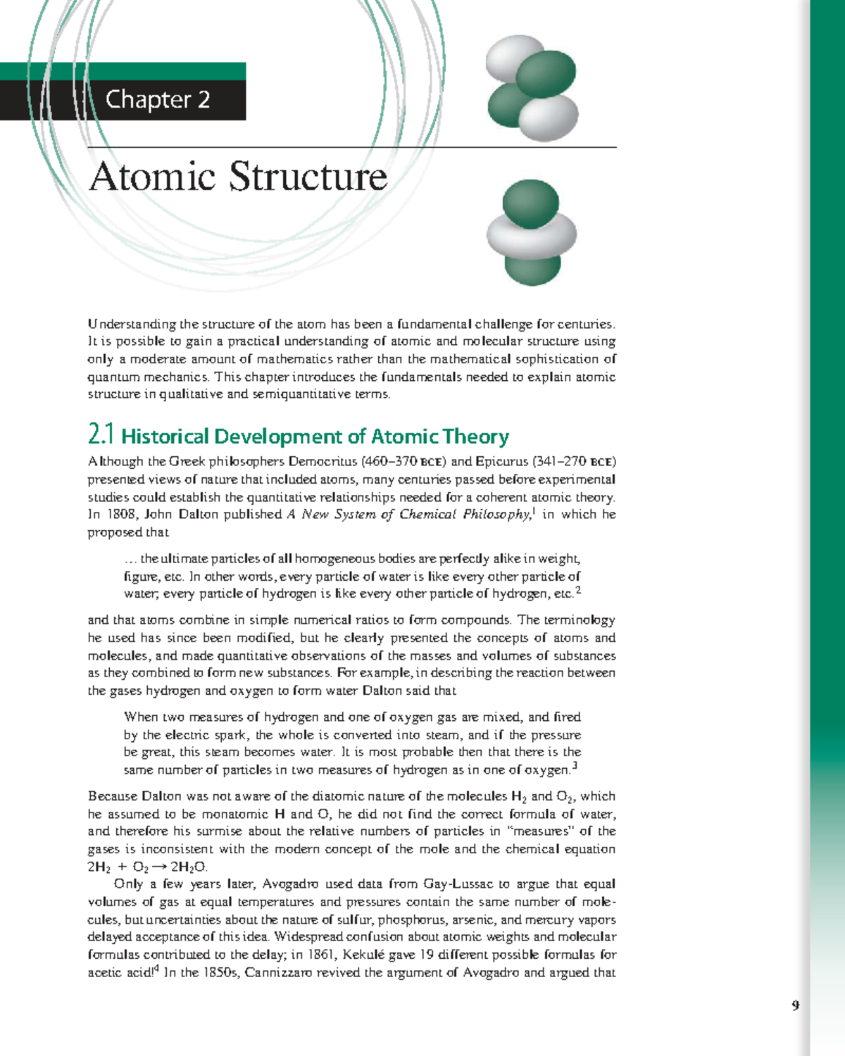 Chapter 2: Atomic Structure - Fundamentals and Historical Development ...