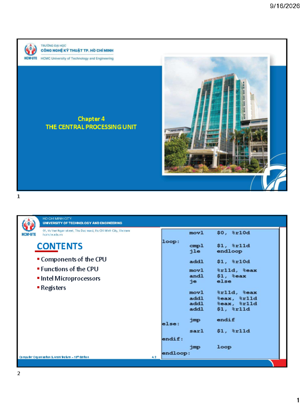 Ch04 CPU Overview - Computer Organization Architecture 10th Edition ...