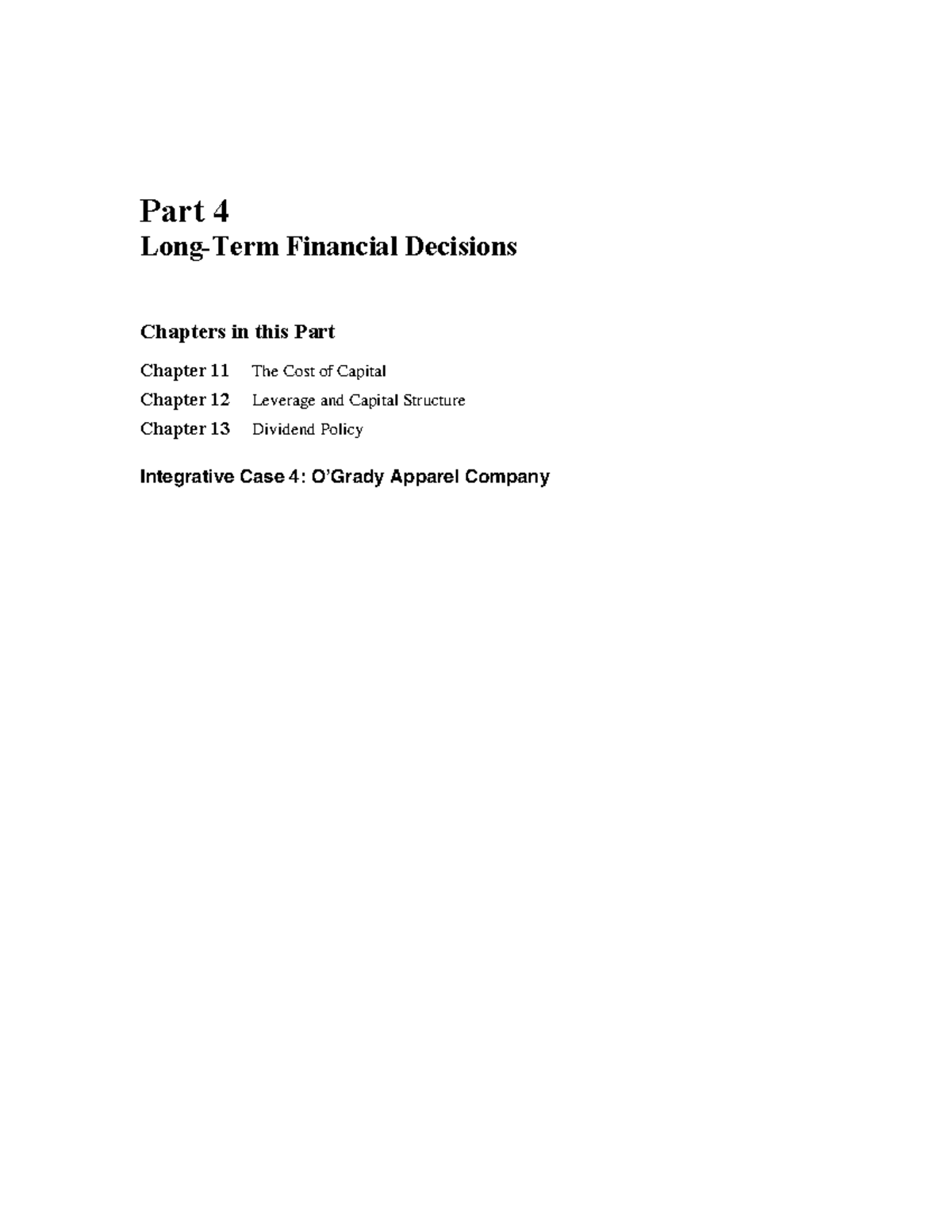 Part 4: Financial Decisions - Cost of Capital (Ch. 11-13) Study Guide ...