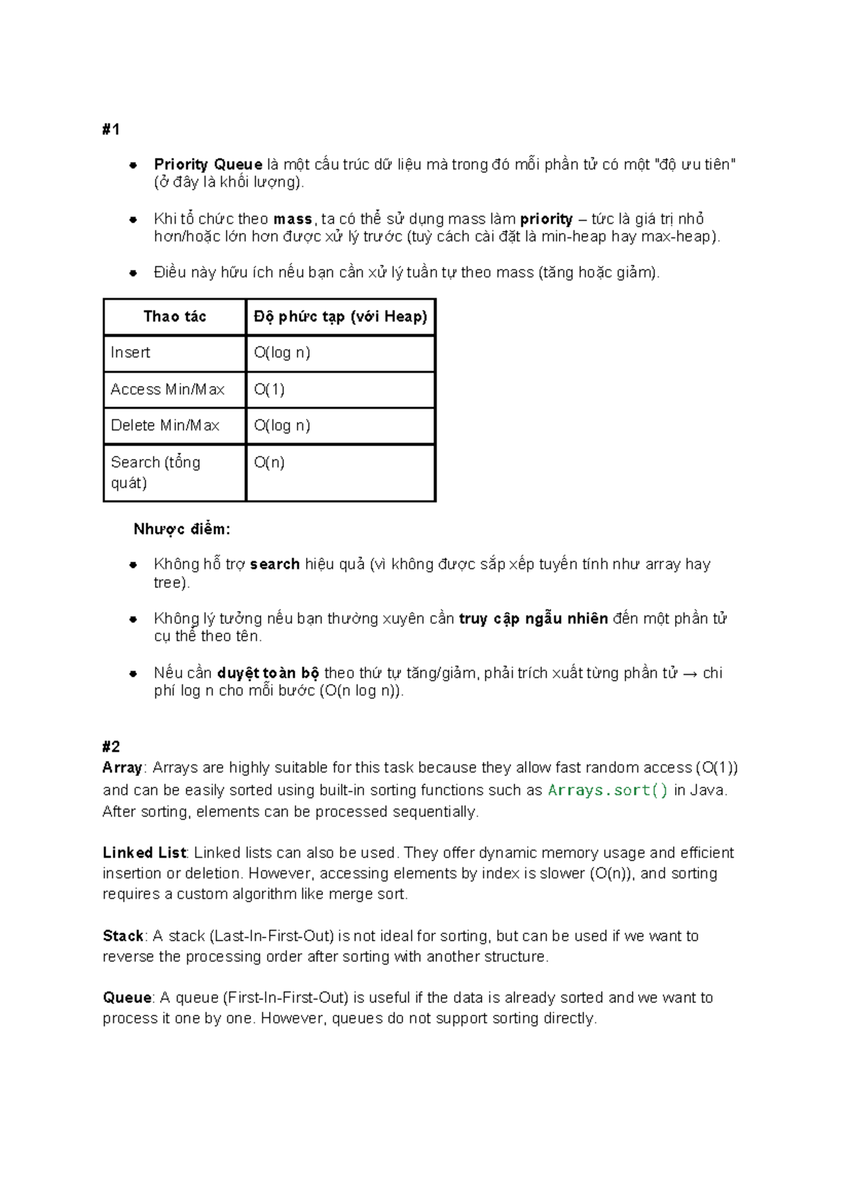 Cấu trúc Dữ liệu: Priority Queue và Các Phương Pháp Xử Lý - Assignment ...