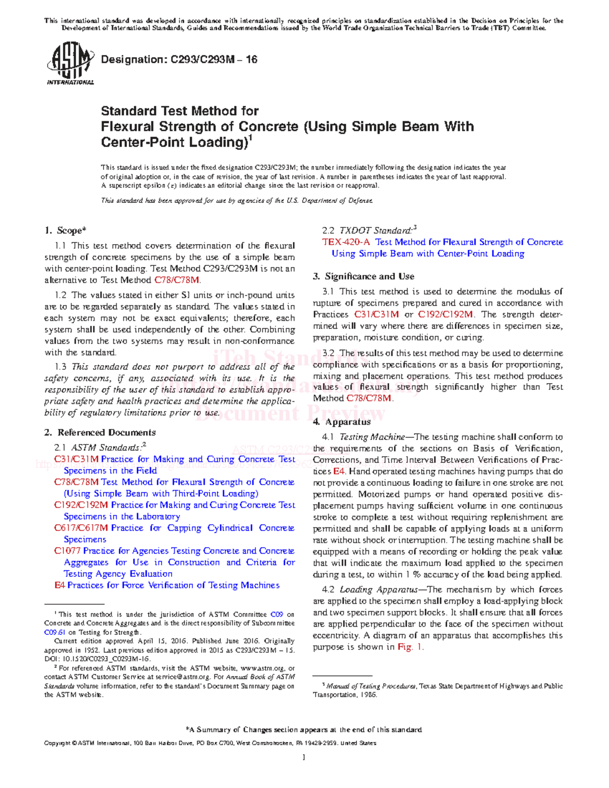 ASTM C293 C293M 16 - Standard Test Method for Flexural Strength of ...