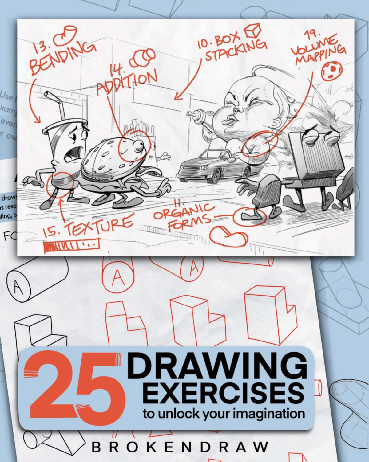 25 Drawing Exercises: Mastering Imaginative Techniques and Forms - Document Preview