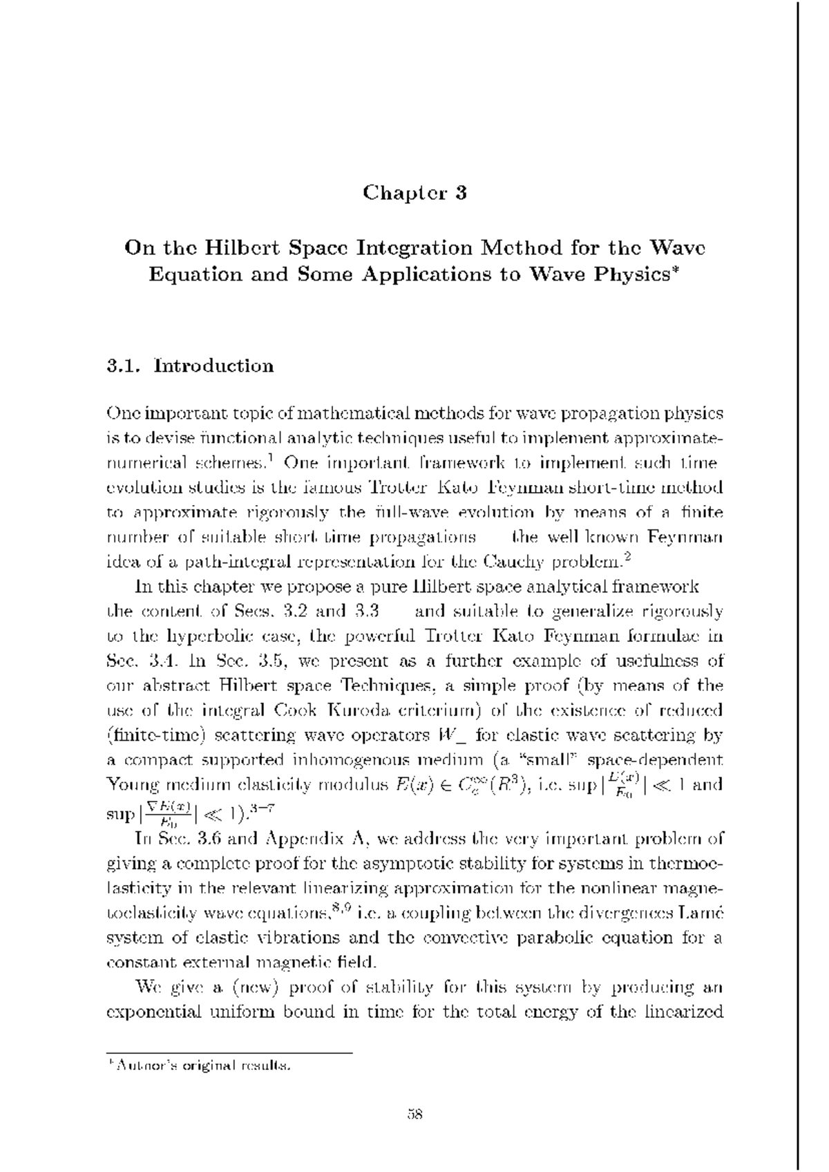 Chapter 3: Hilbert Space Integration Method for the Wave Equation - Studocu