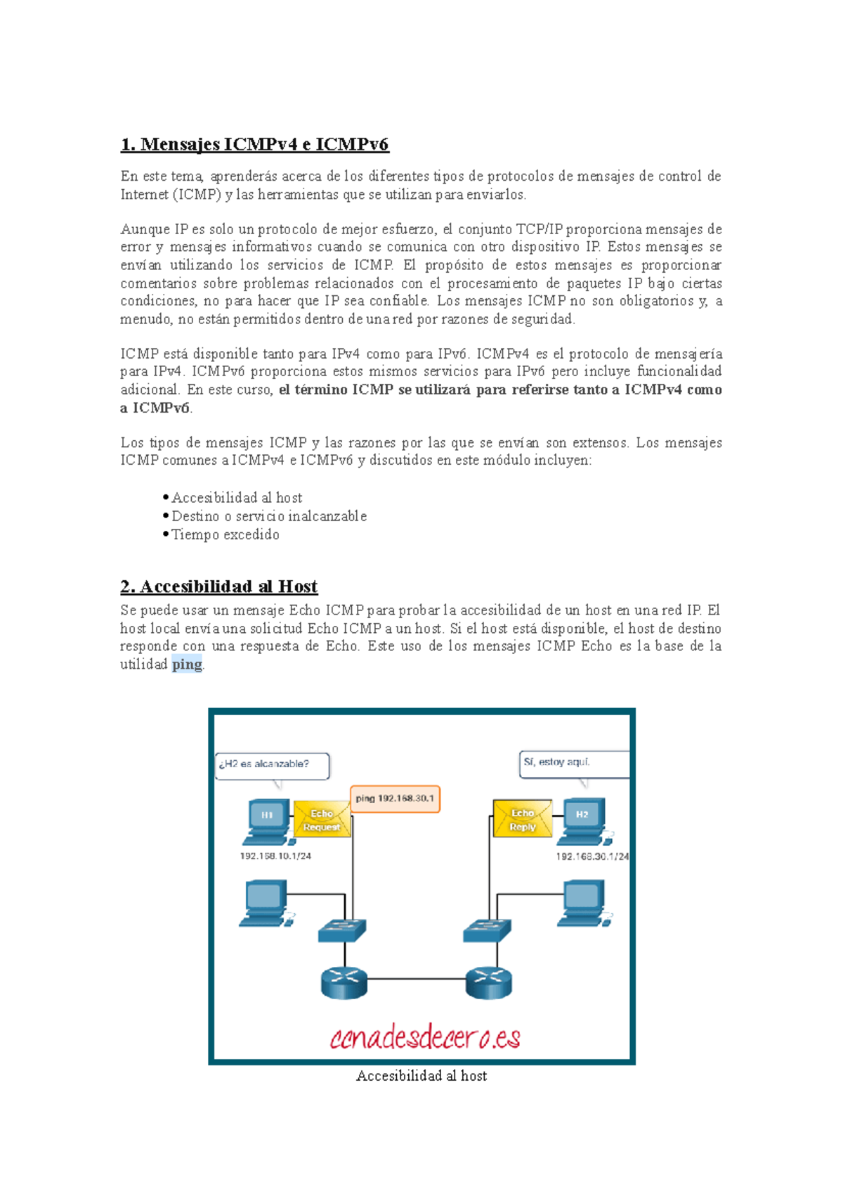 Mensajes ICMPv4 y ICMPv6: Curso Completo y Práctico - Studocu