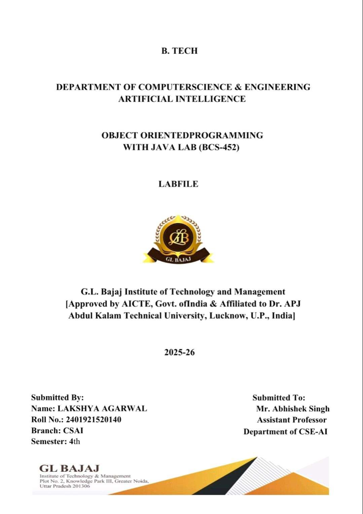 CSAI Lab Experiments: Java Programming & Spring Framework - Studocu