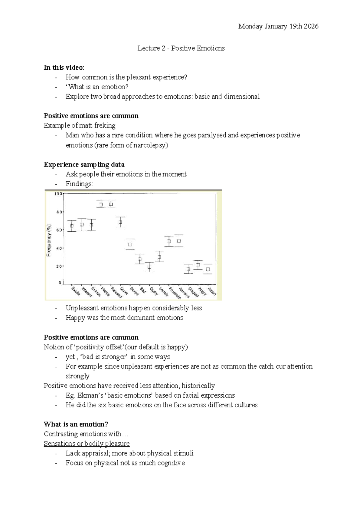 PSYC3302B - Lecture 2: Understanding Positive Emotions and Their Impact ...