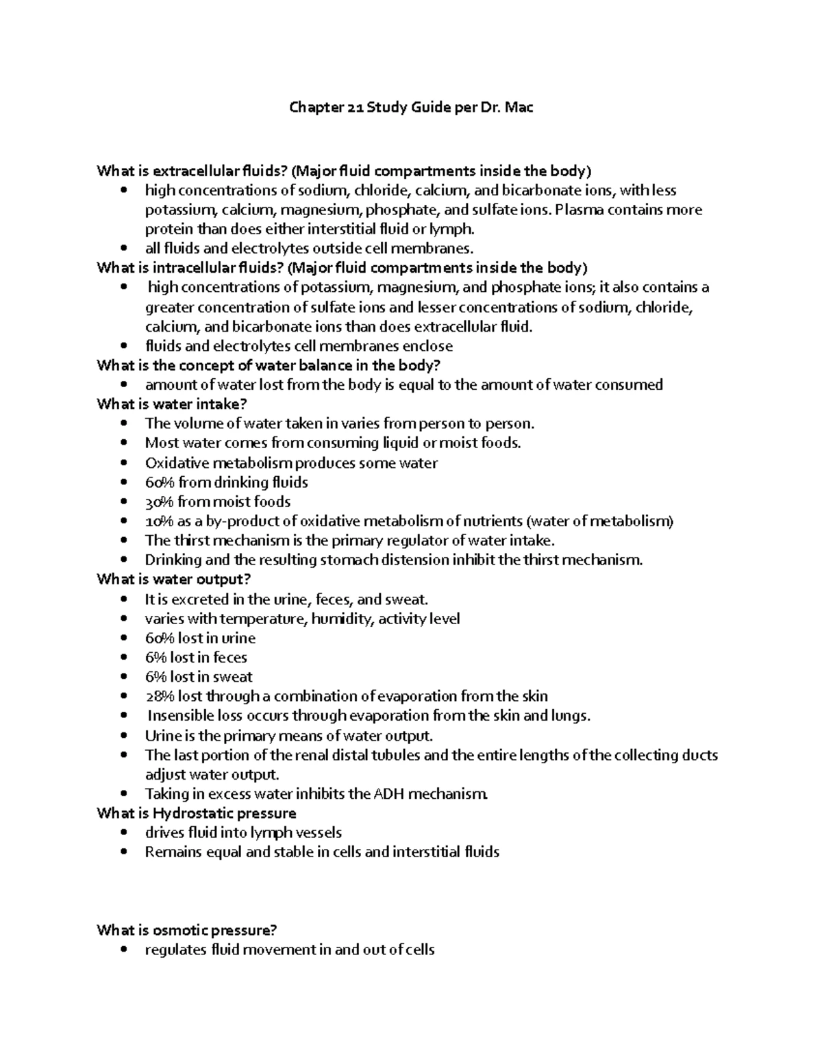 Exam View - Chapter 15 - study questions - NURS B43 - BC - Studocu ...