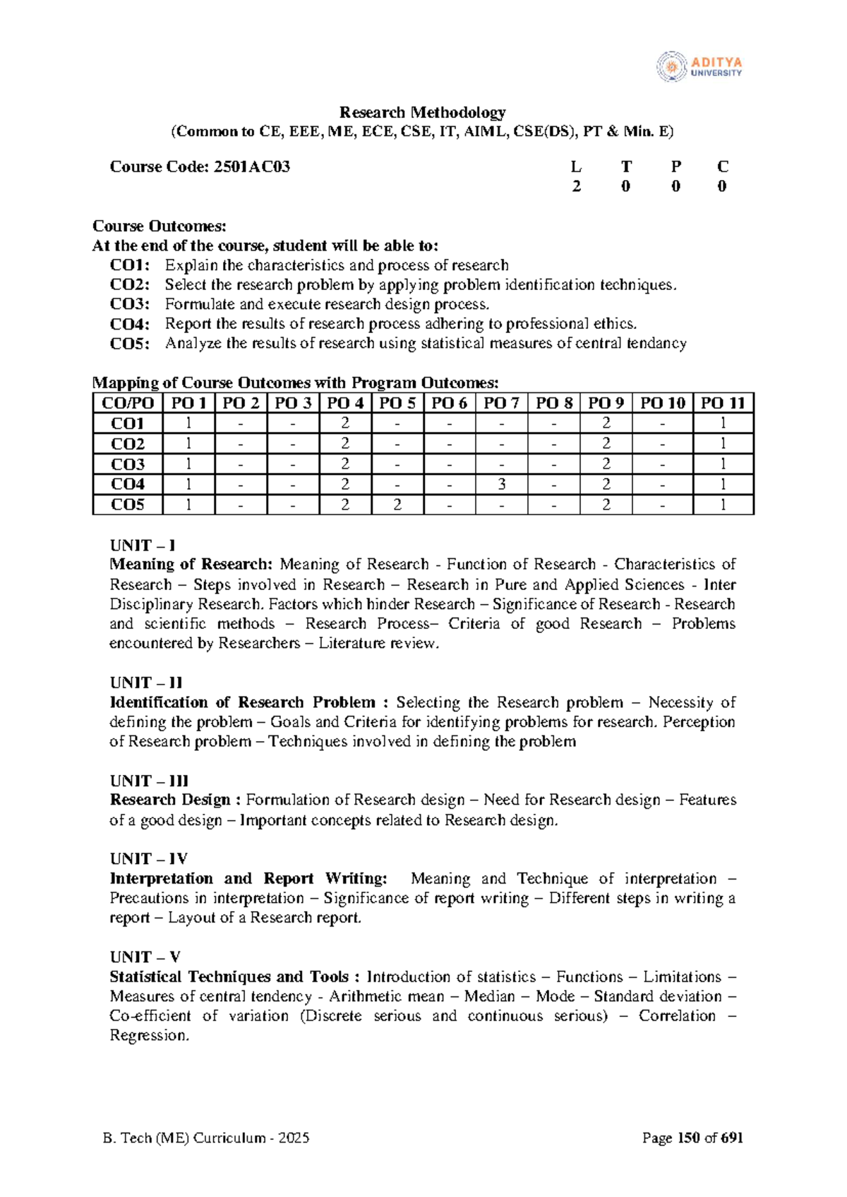 Research Methodology (2501AC03) - Comprehensive Guide for Students ...