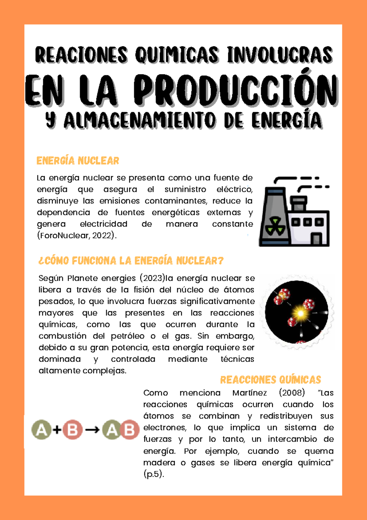 Reacciones Químicas en Almacenamiento y Producción de Energía Nuclear -  Studocu, image size:1200x1698