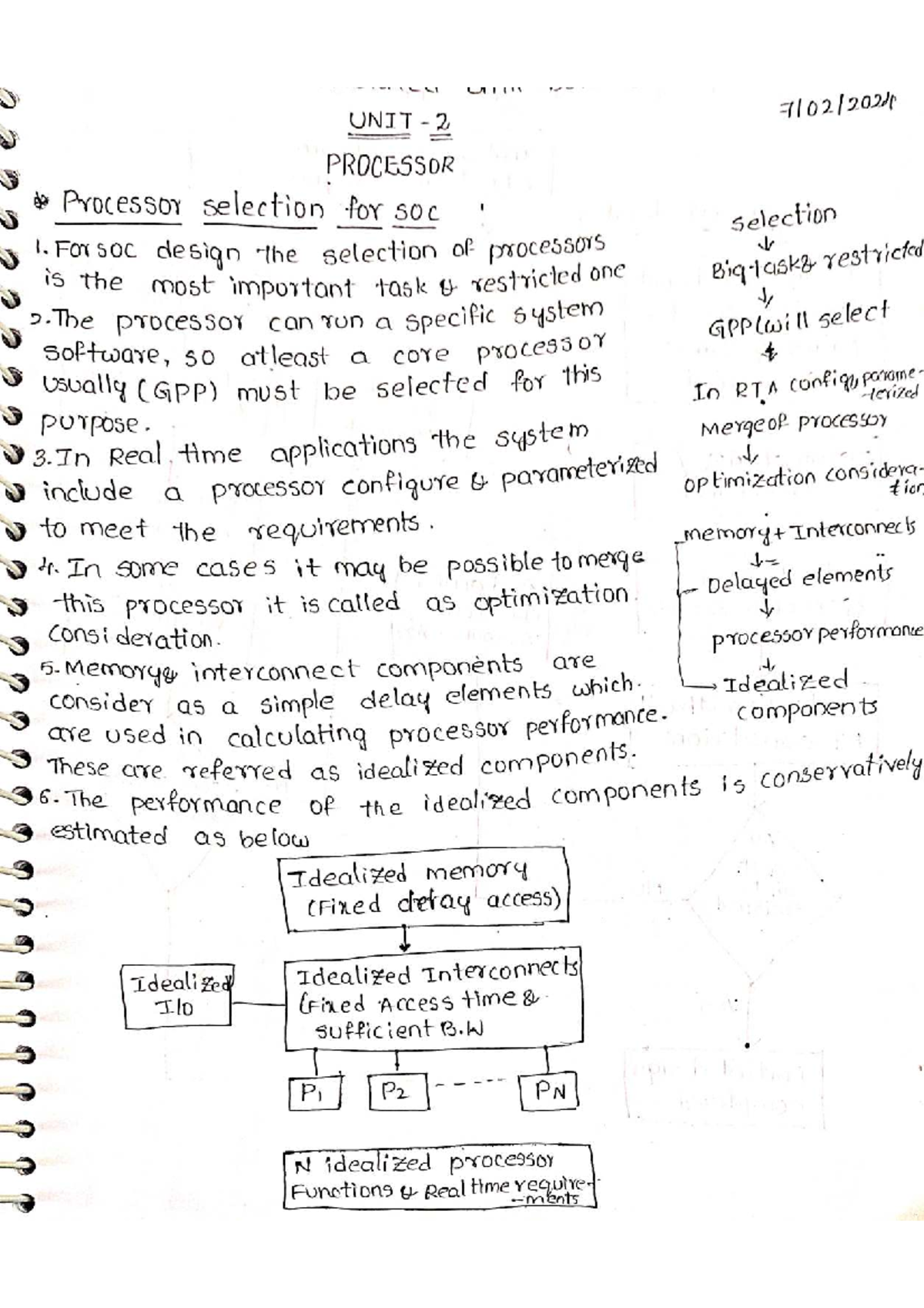 SOCA UNIT 2 - Processor Selection and Microarchitecture Notes - Studocu