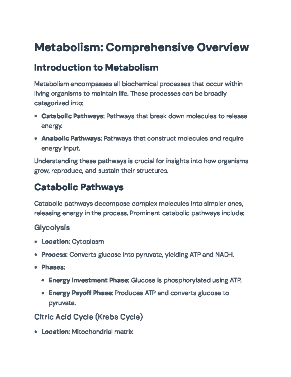 Metabolism Overview: Catabolic & Anabolic Pathways Explained ...