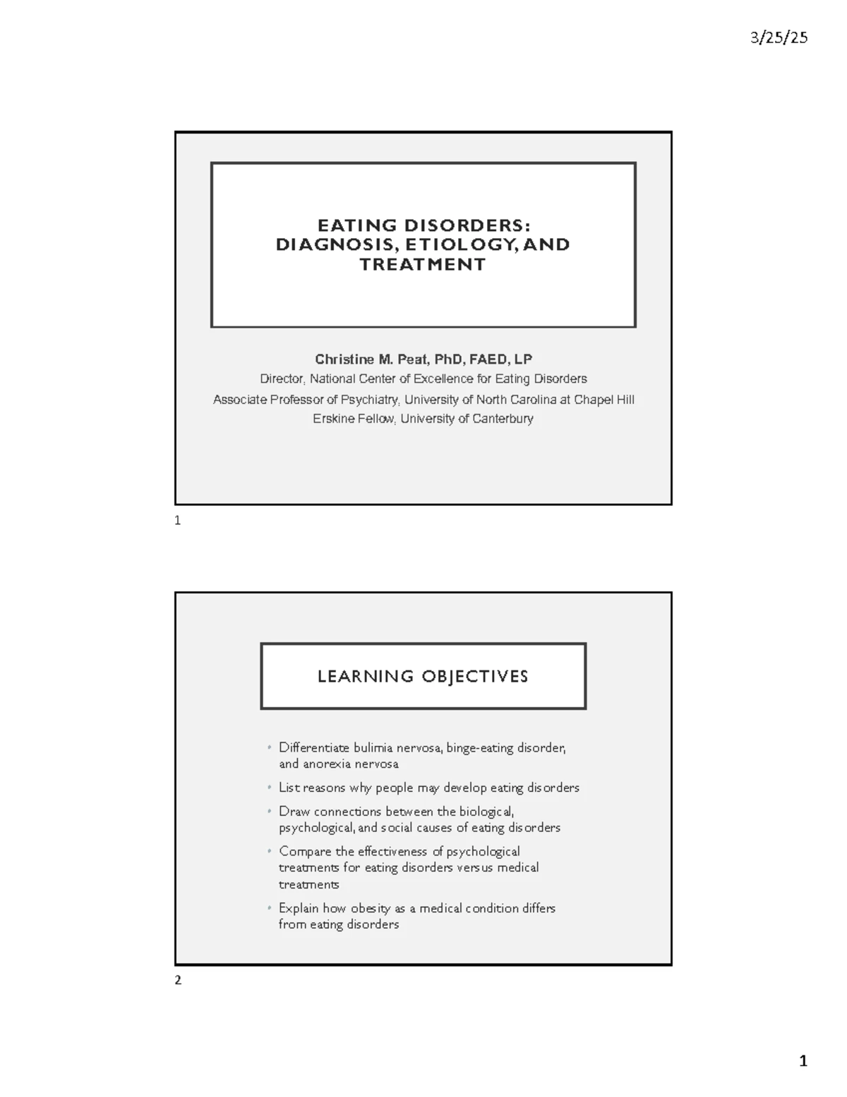 Comprehensive Overview of Eating Disorders & Obesity Management (ED 101 ...