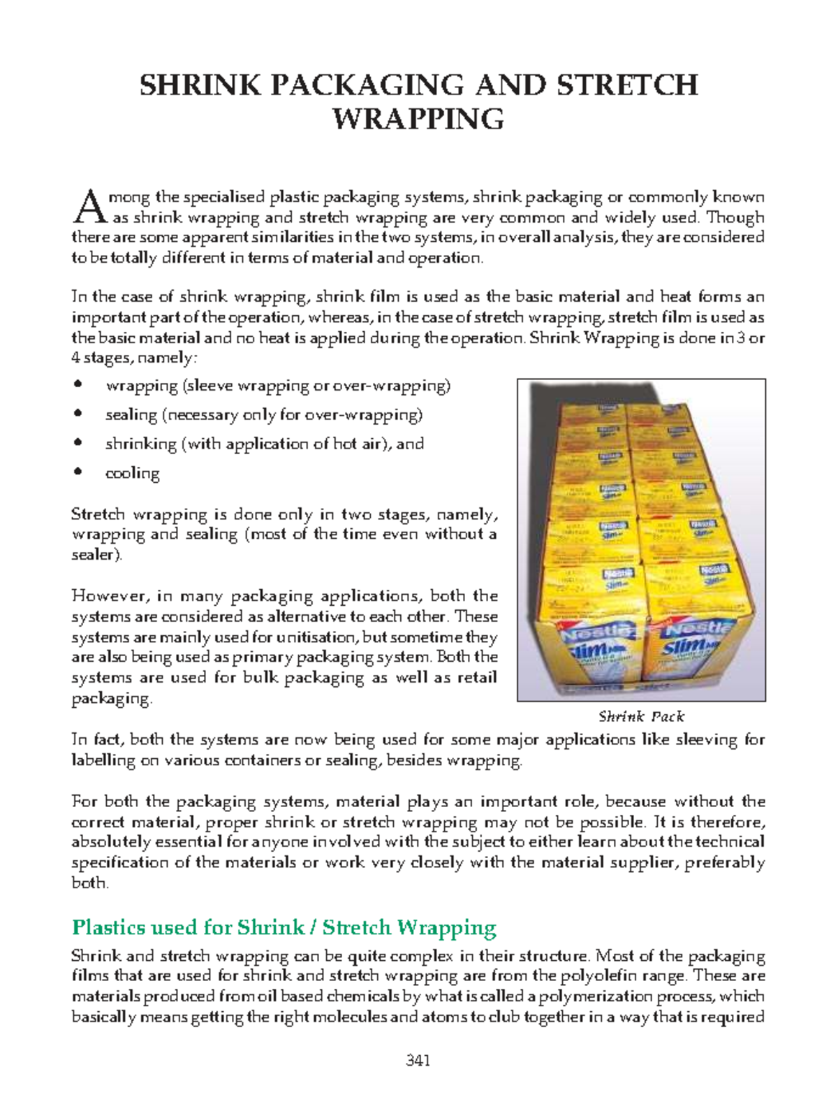SHRINK PACKAGING & STRETCH WRAPPING: A Comprehensive Study (26) - Studocu