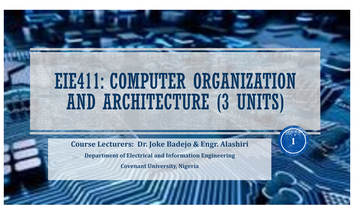EIE411 - Lecture Notes on Instruction Cycle in Computer Architecture ...