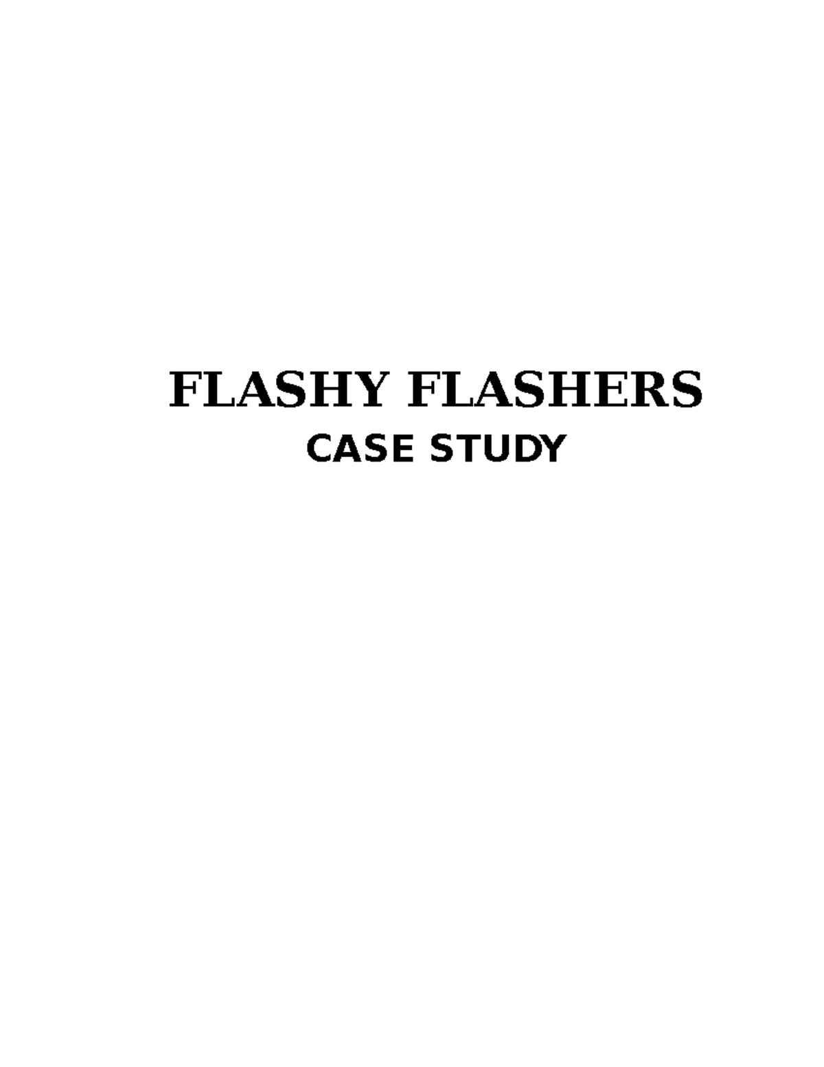 Case Study IMC Flashy Flashers: MRP System Analysis & Improvements ...