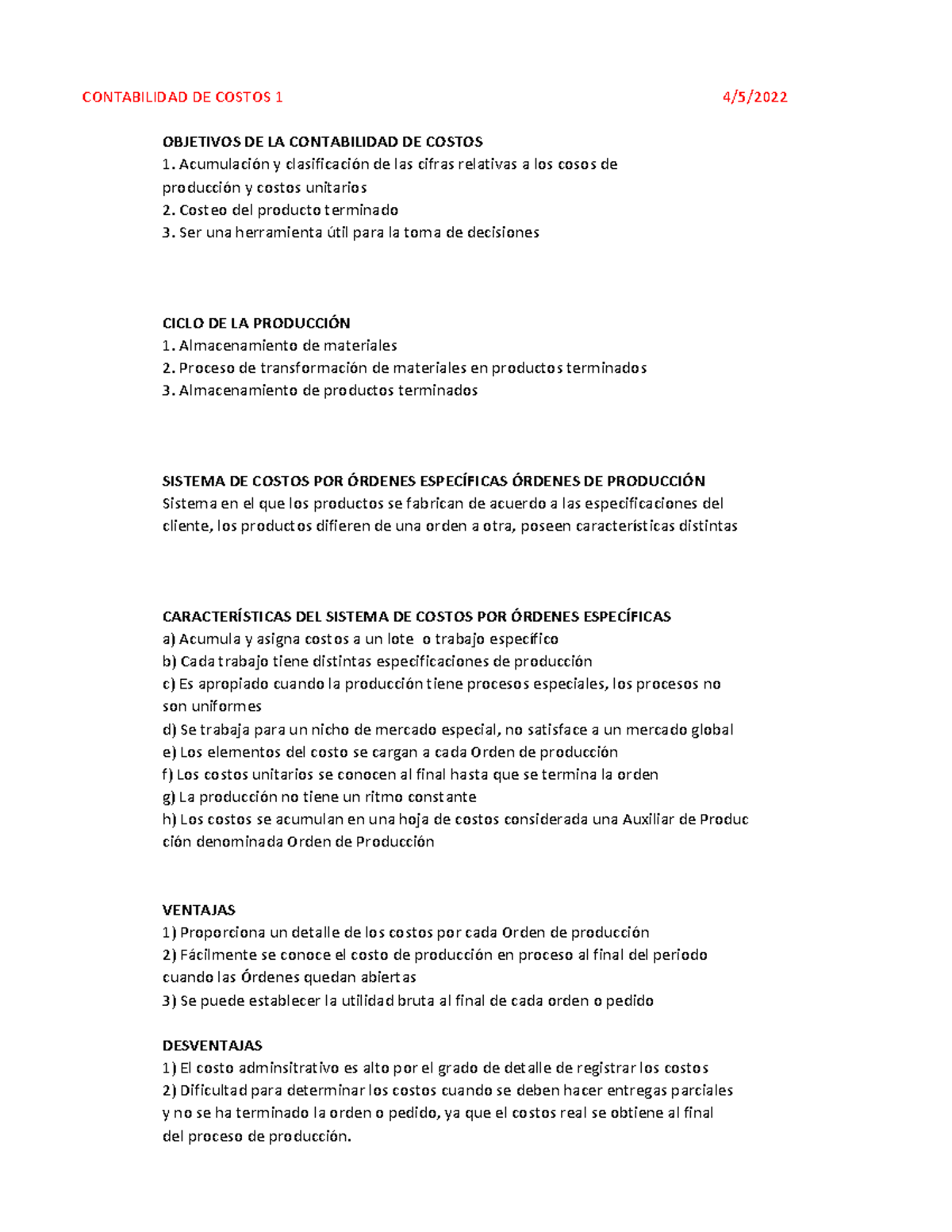 Ejercicio de Contabilidad de Costos 1: Apuntes y Ejercicios Prácticos ...
