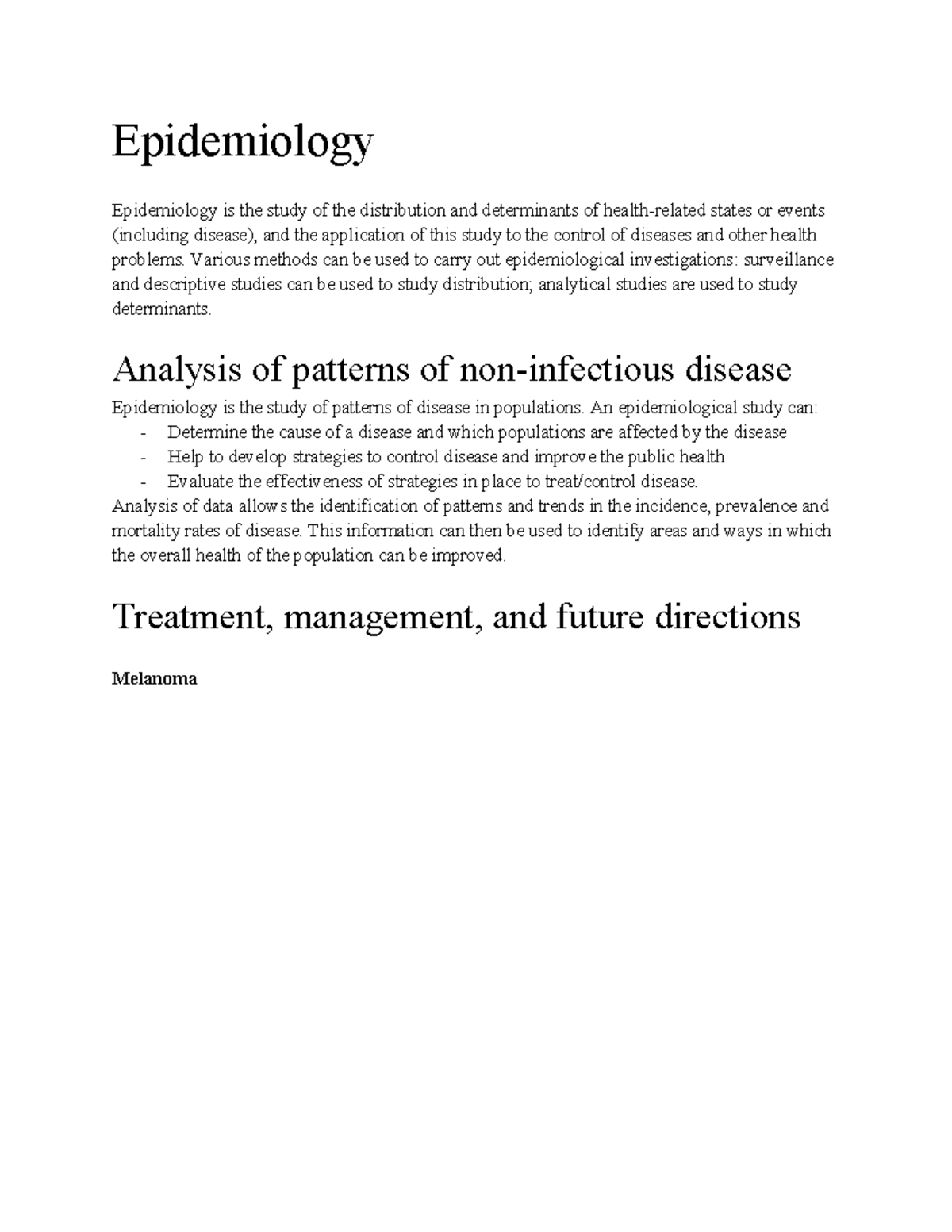 8.3 Epidemiology: Understanding Disease Patterns and Control Strategies ...