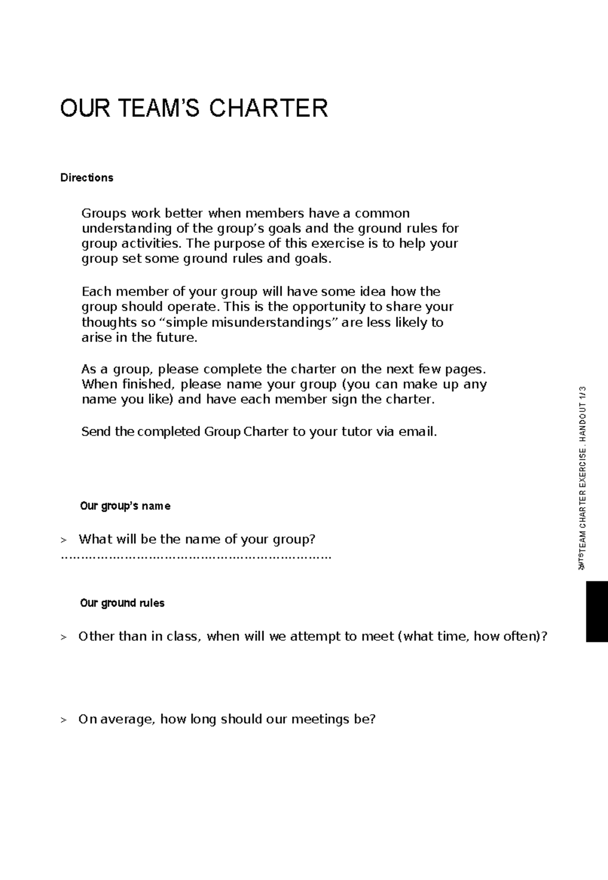 Group Charter Template for Collaborative Team Building (02 UTS) - Studocu