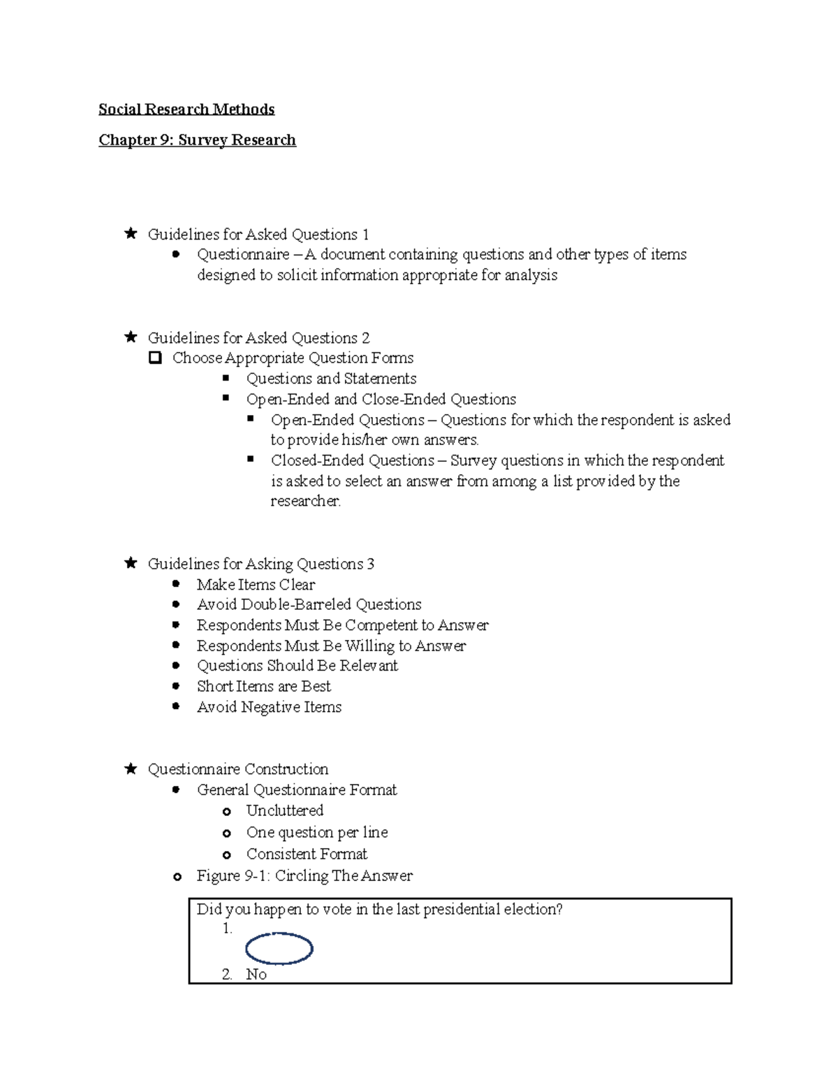 Social Research Methods - Chap 9: Insights on Survey Research ...