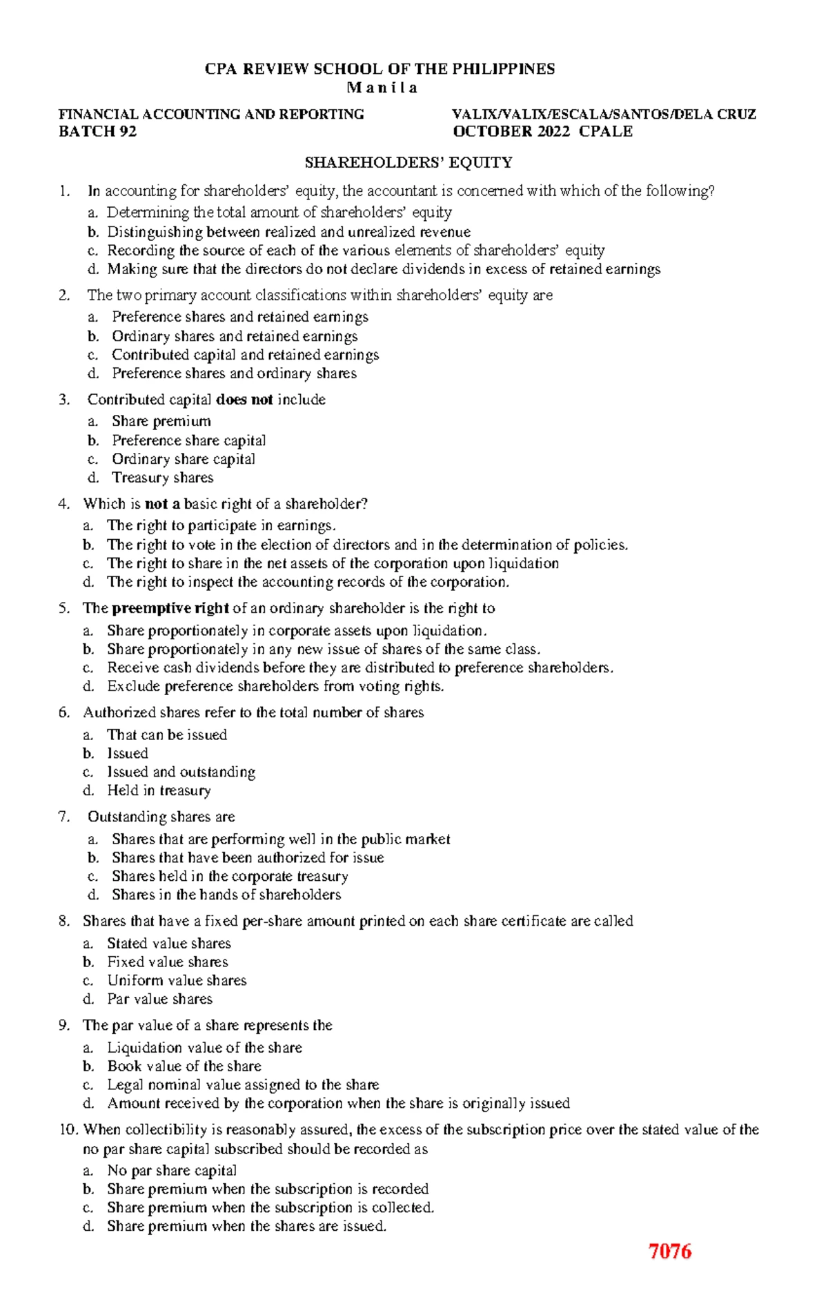 7034 - CPALE Study Notes on Biological Assets Management - Studocu