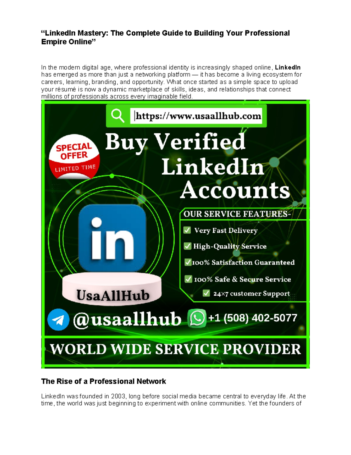 LinkedIn Mastery: A Complete Guide to Building Your Professional Empire ...