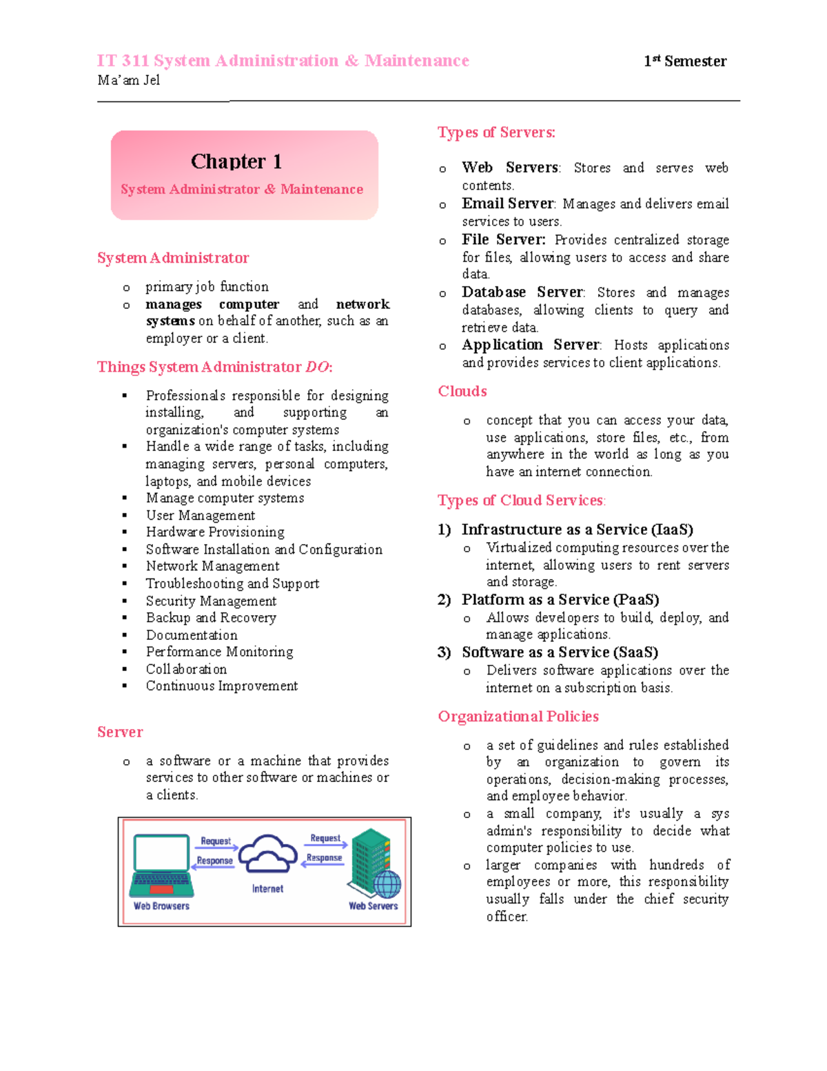 System Admin Essentials: Comprehensive Review & Key Concepts - Studocu