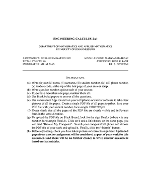 MATH 2021 Final Exam Solutions and Approaches - Studocu