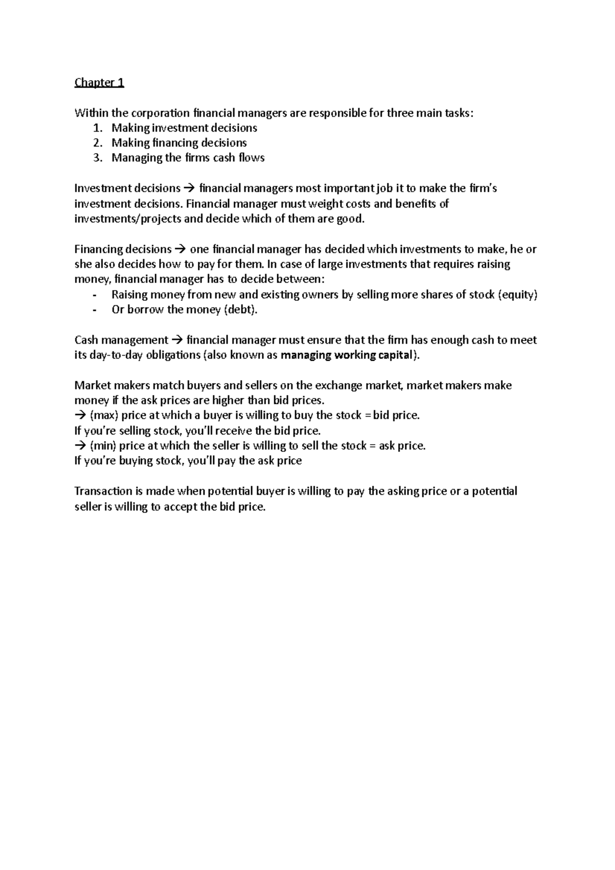 Finance 101 - Comprehensive Summary of Key Concepts and Strategies ...