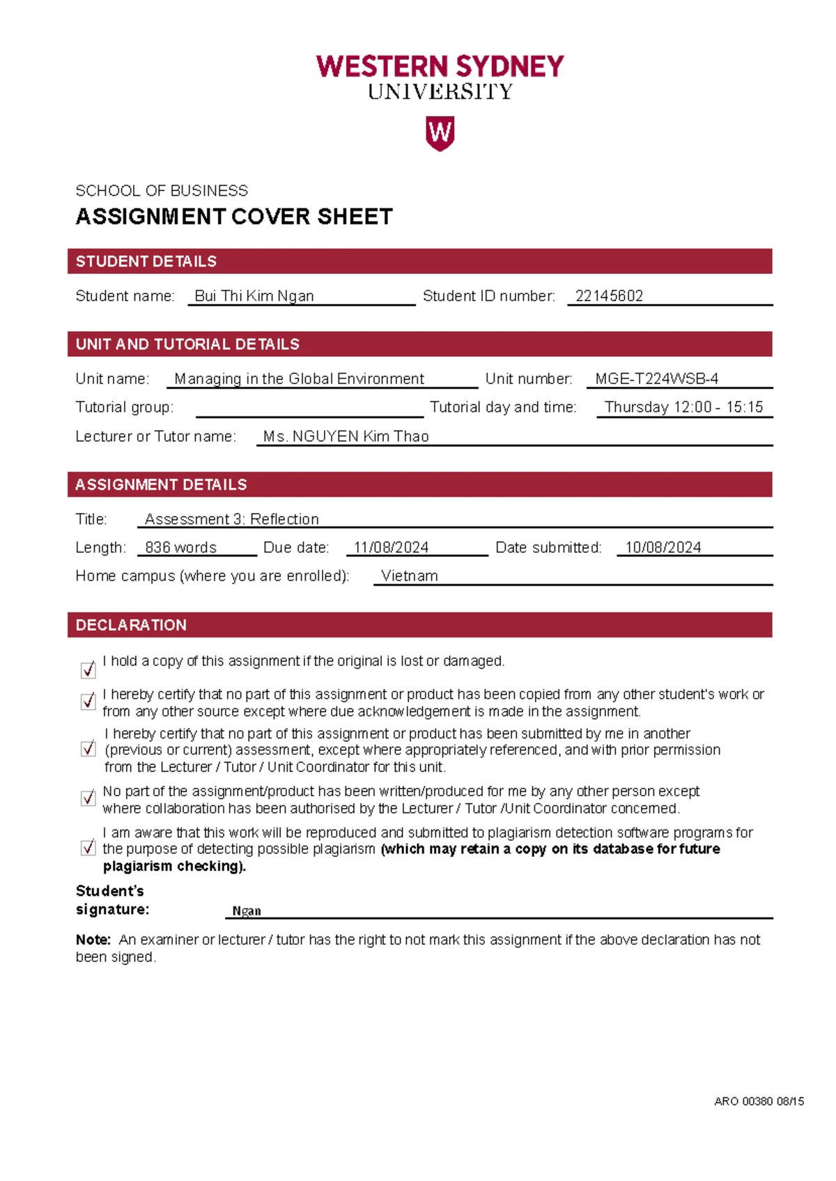 MGE4 - A2 Case Study on Nike: Ethics and CSR Issues - BUI Thi Kim Ngan ...
