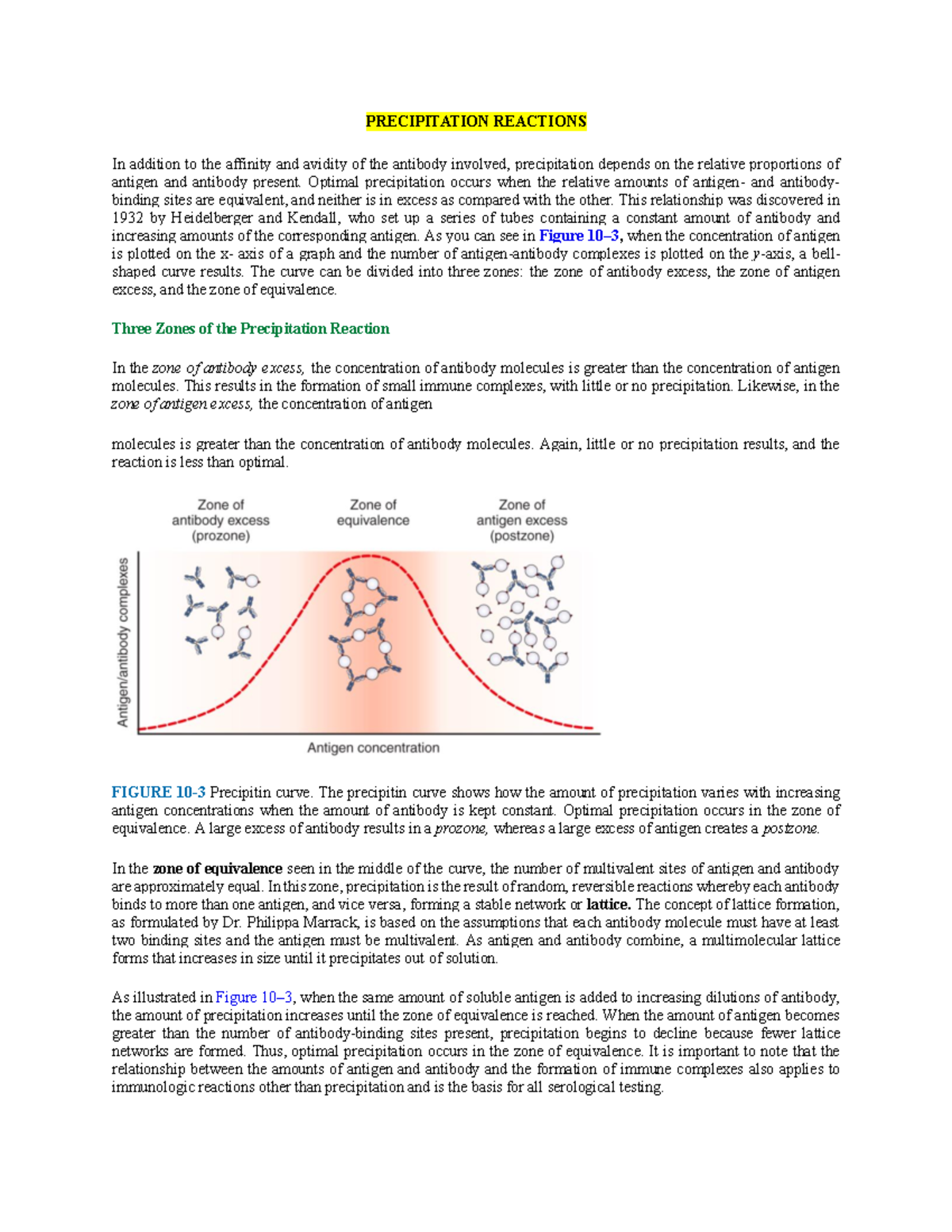 Precipitation Reactions in Serology: Concepts and Techniques - Studocu
