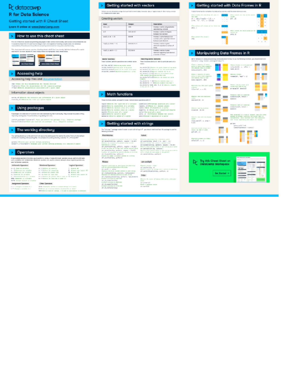 1000227482 - DataCamp R Cheat Sheet: Vectors & Data Frames Overview ...
