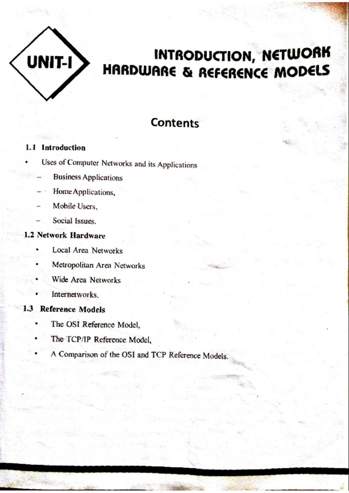 Introduction to Computer Networks: Hardware & Reference Models (CN101 ...