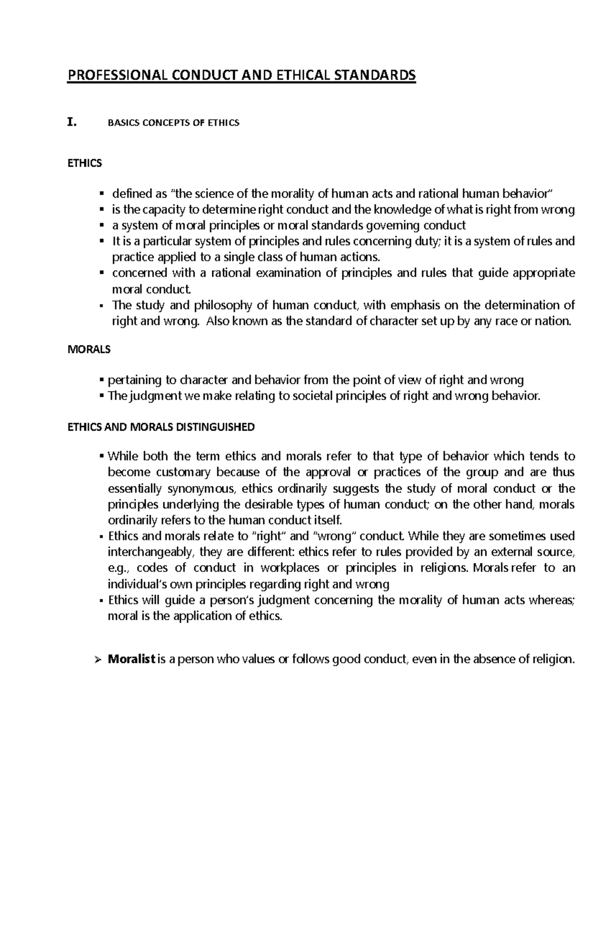 Crim 4 Lecture Notes: Ethics and Professional Conduct in Policing - Studocu