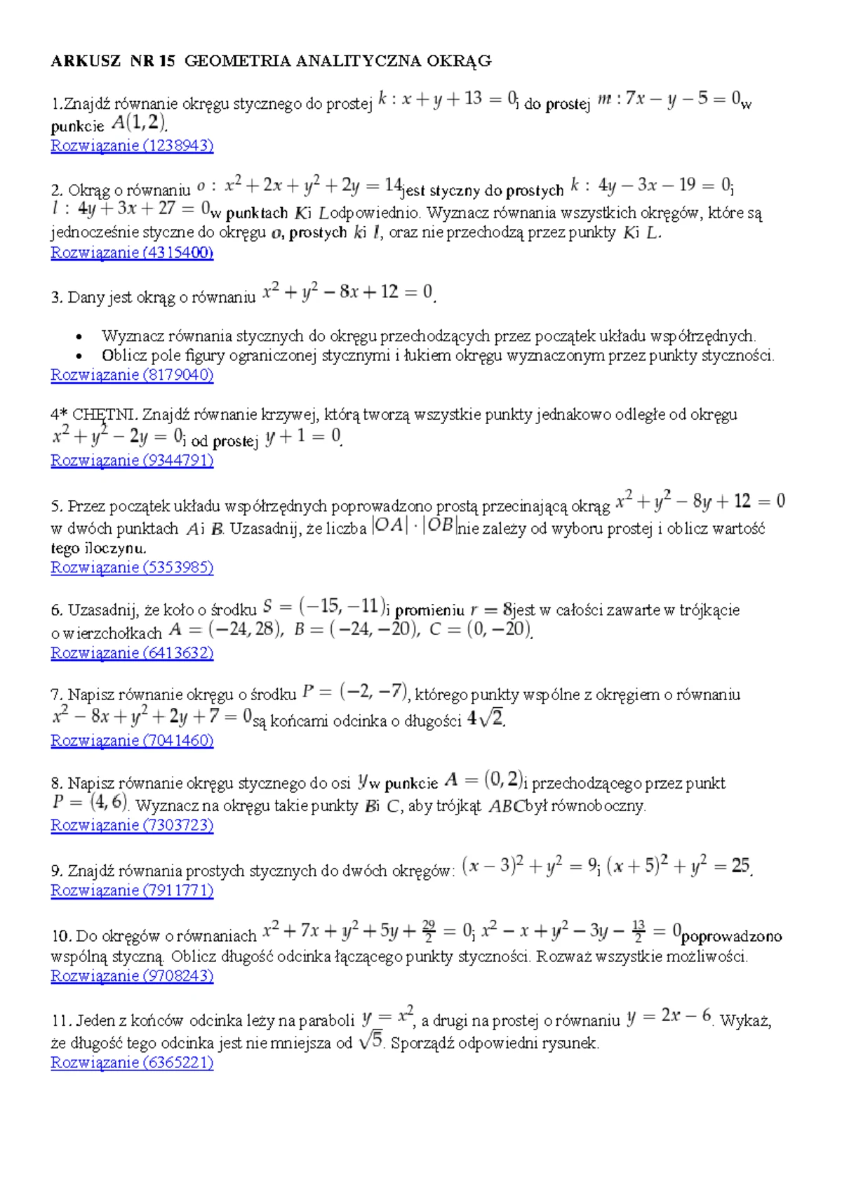 2019 1 klasowka kl1 geometria zr a wer1 - Geometria płaska – pojęcia