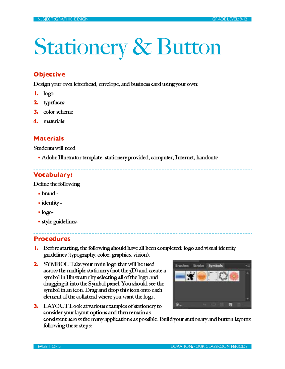 Graphic Design Project: Stationery Assignment 2-1 - Studocu