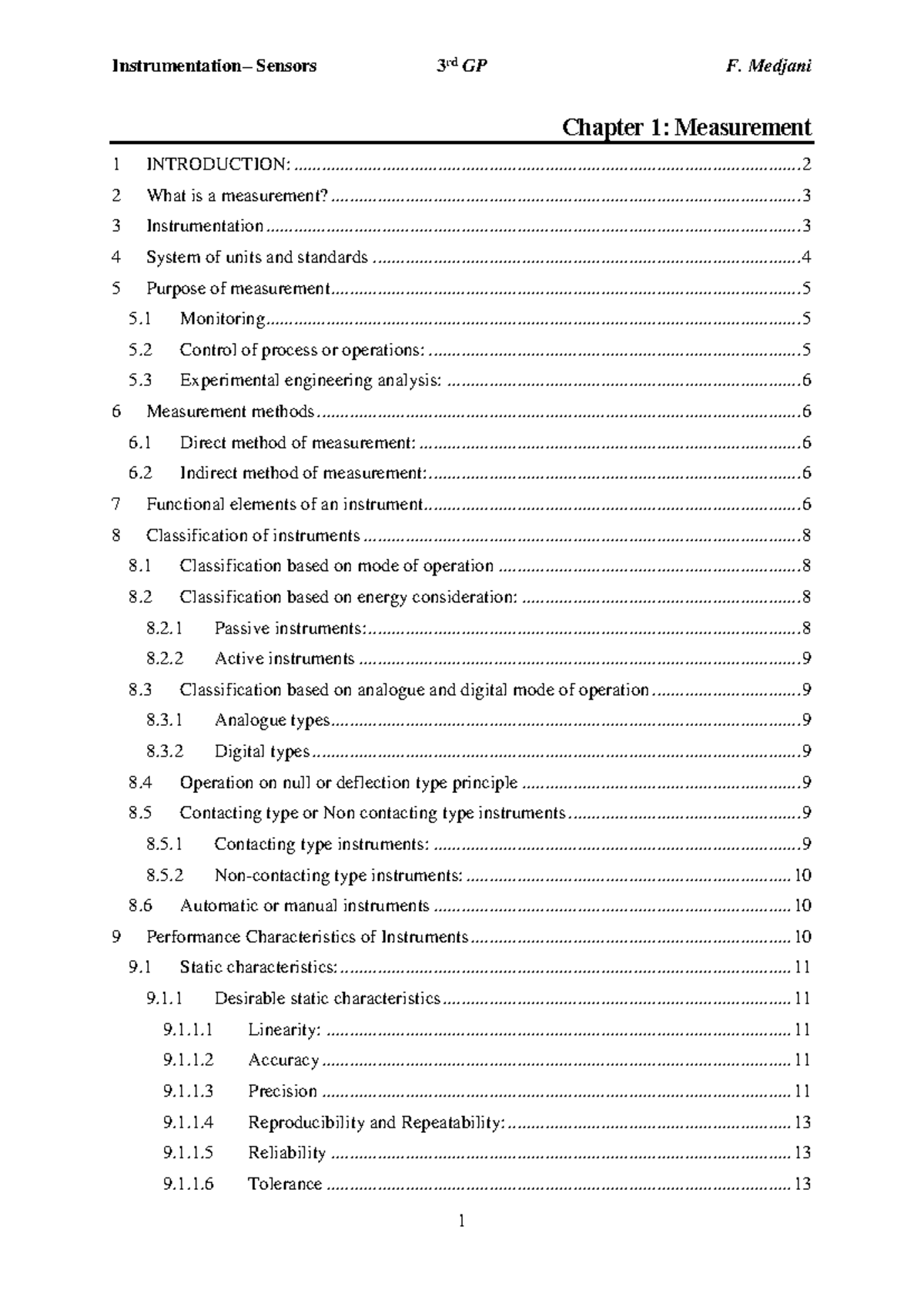 Chapter 1-Principles Of Measurement - Chapter 1: Measurement 1 ...