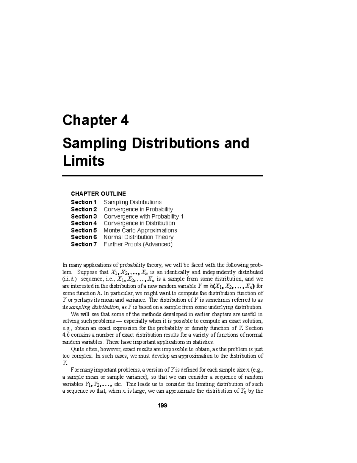 Chapter 4: Sampling Distributions & Limits - Overview and Key Concepts ...