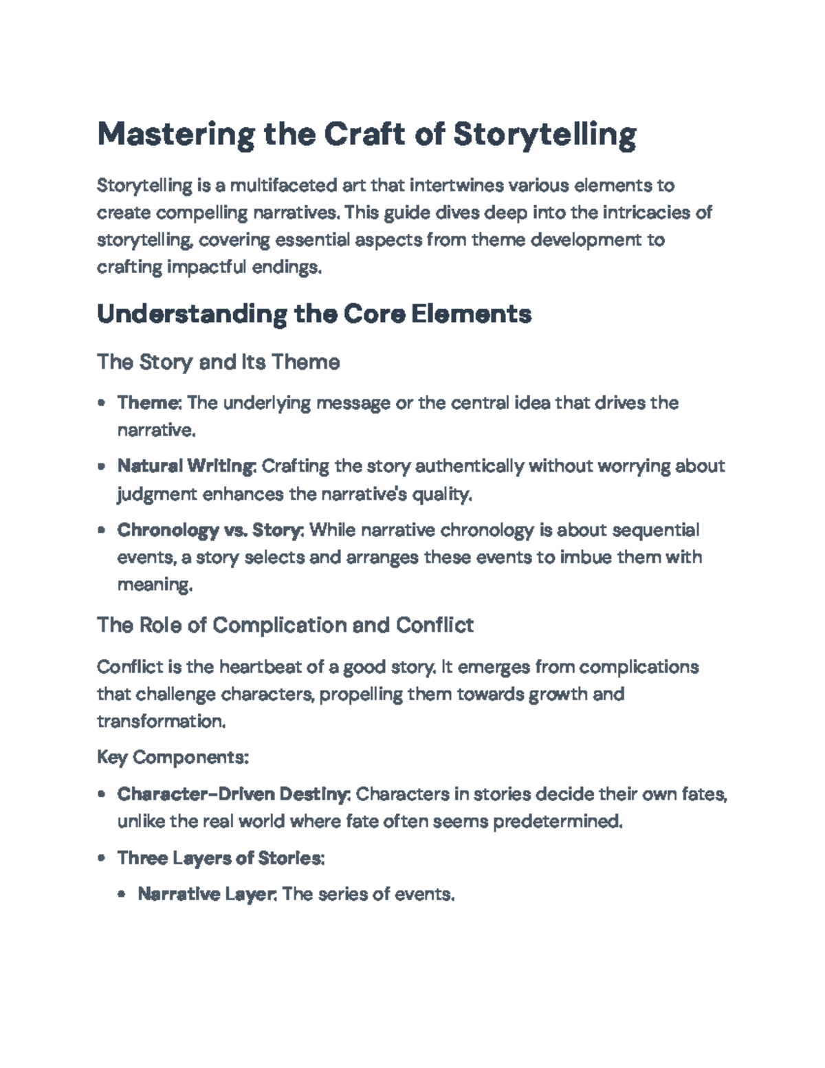 Mastering Storytelling: The Art of Crafting Compelling Narratives ...